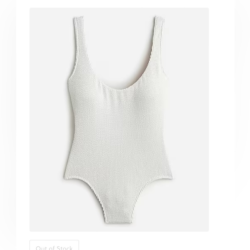 J. Crew Long-torso scrunchie classic scoopneck one-piece